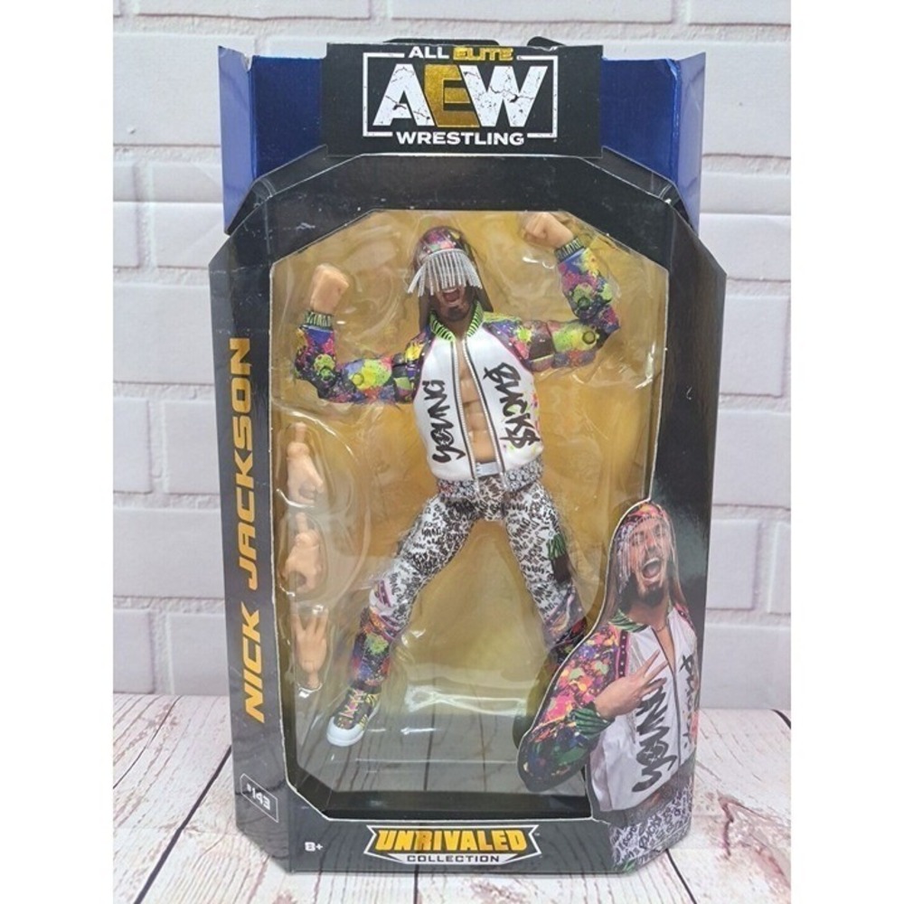 AEW Unrivaled Nick Jackson Action Figure 143 Walmart Exclusive Young Bucks‎